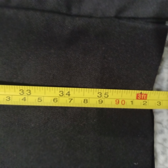 Zara Black Mid Rise Straight Leg Crop Ankle Office Trousers Dress Pants Size L - Picture 8 of 8